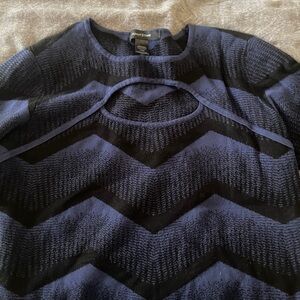 Navy Blue and Black Sweater